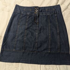 Denim Skirt in Classic Blue